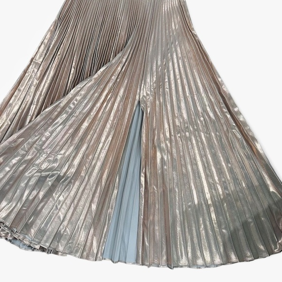 A.L.C. Bobby rose gold pleated midi skirt - Picture 7 of 11